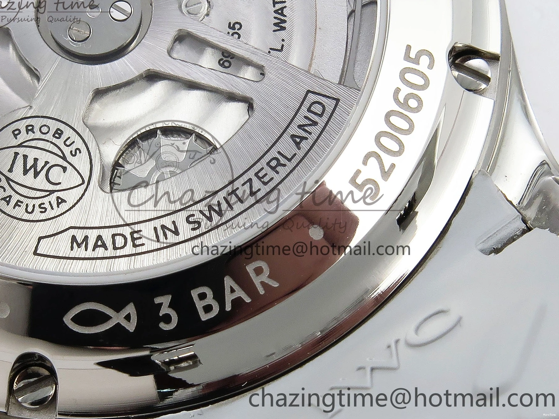 MIROTIME 0502 Portuguese Chrono IW3716 Z+F 1:1 Best Edition White Dial on Gray Rubber Strap A WrinkleFree 7014